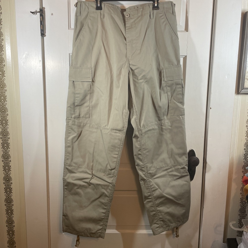 NWOT BDU Basics LG Waist 35-39", Length 29-1/2 - 32-1/2" #1829 Tan Pants Hvy Dty